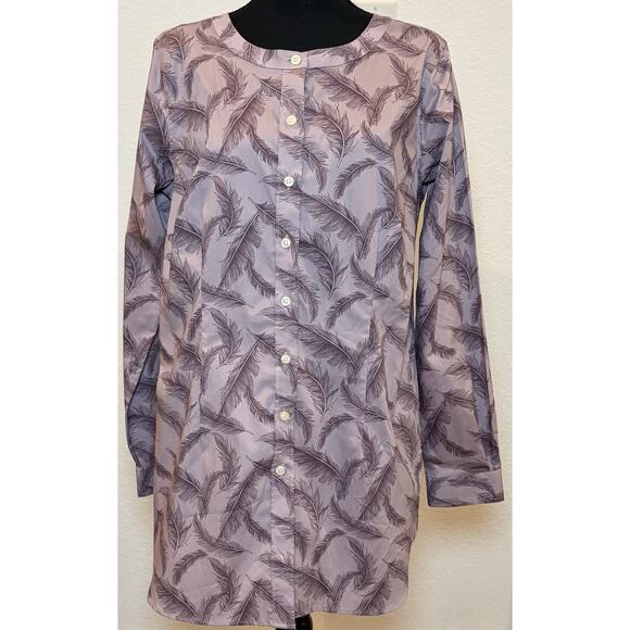 Duluth Trading Co. Wrinklefighter Purple Tunic Shirt Women’s Size Medium - Picture 1 of 4